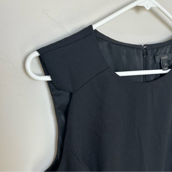 Women’s J.Crew 100% Wool Black Sheath Dress, Size 10 - Picture 4 of 8